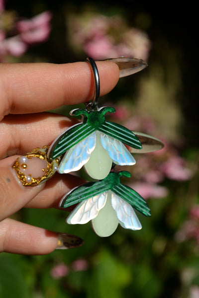 Firefly Glow In The Dark (Silver hoop)