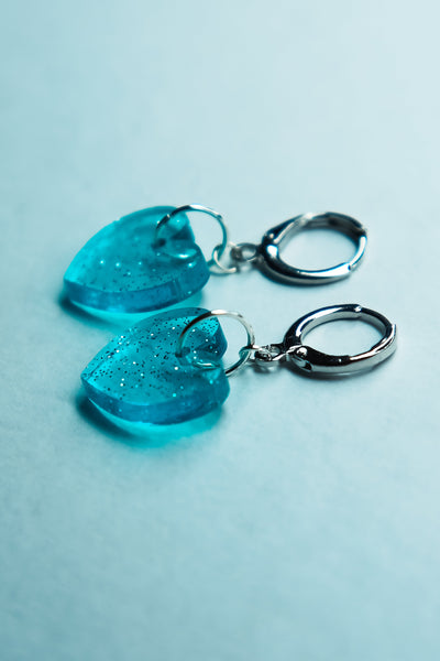 Glitter Heart (Blue)