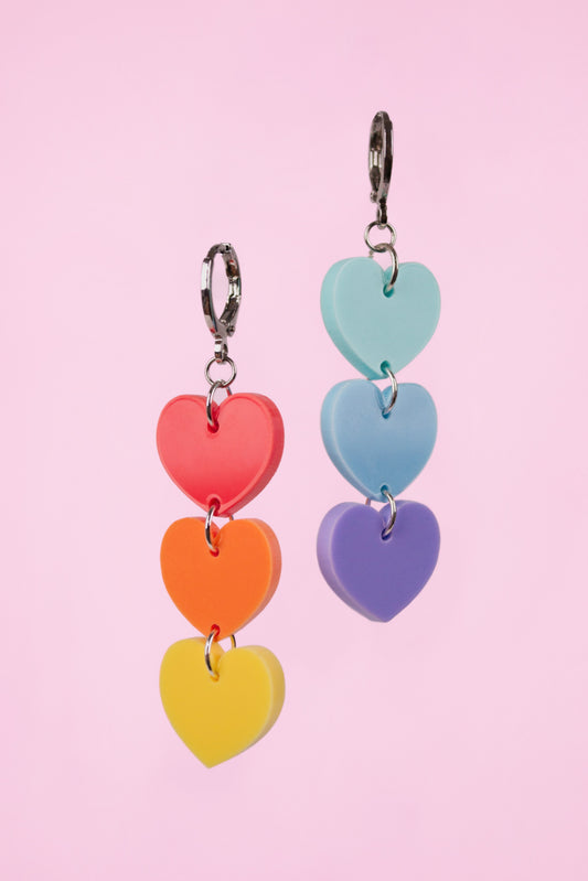 Heart Pastel Rainbow Stack