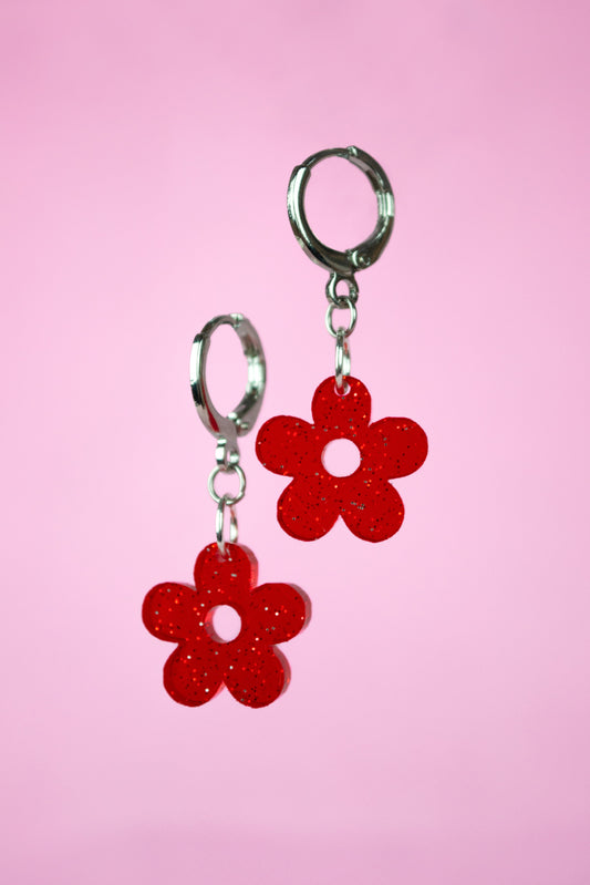 Glitter Flower (Red)