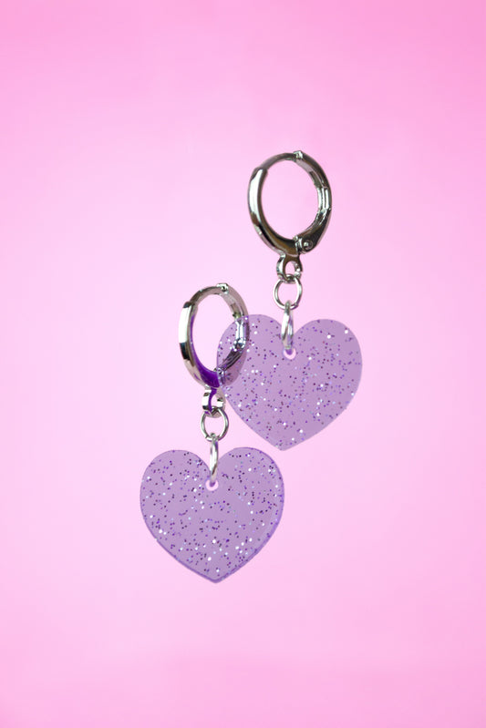 Glitter Heart (Purple)