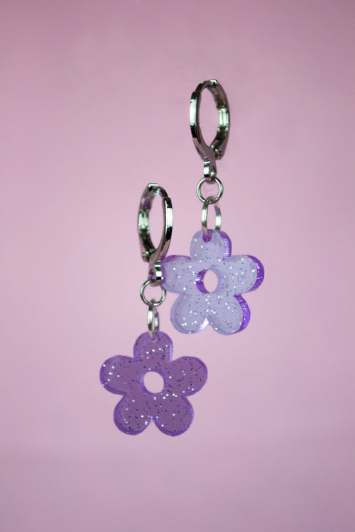 Glitter Flower (Purple)