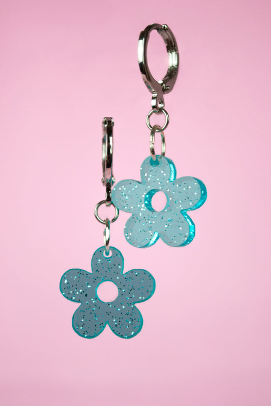Glitter Flower (Blue)