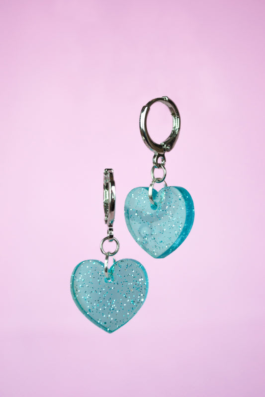 Glitter Heart (Blue)