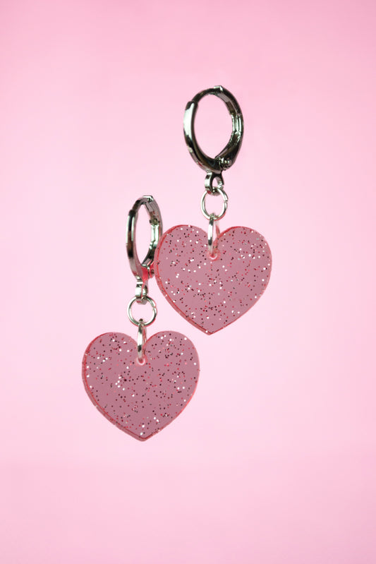 Glitter Heart (Pink)