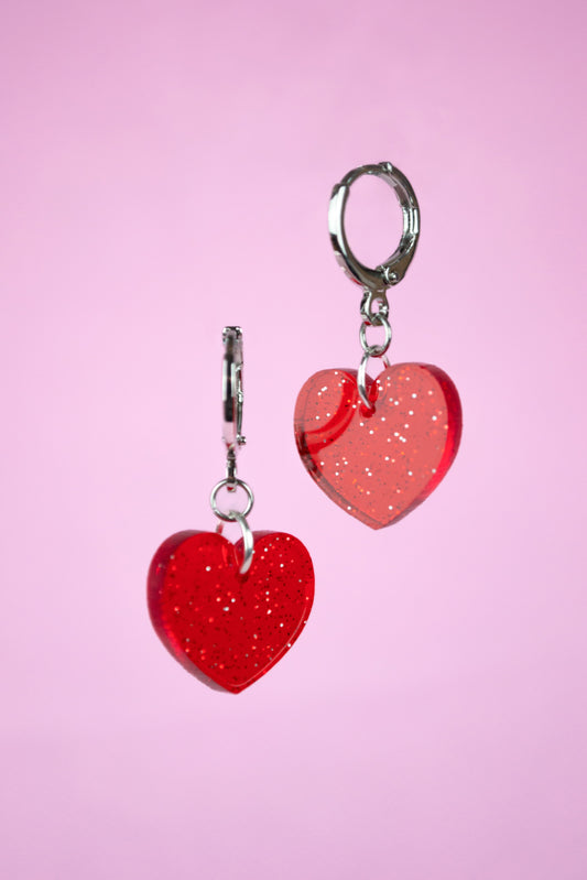 Glitter Heart (Red)
