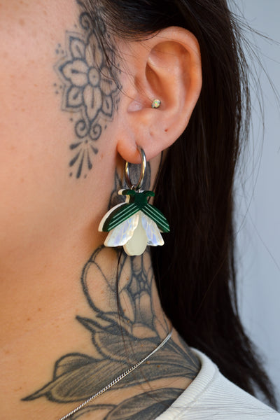 Firefly Glow In The Dark (Silver hoop)