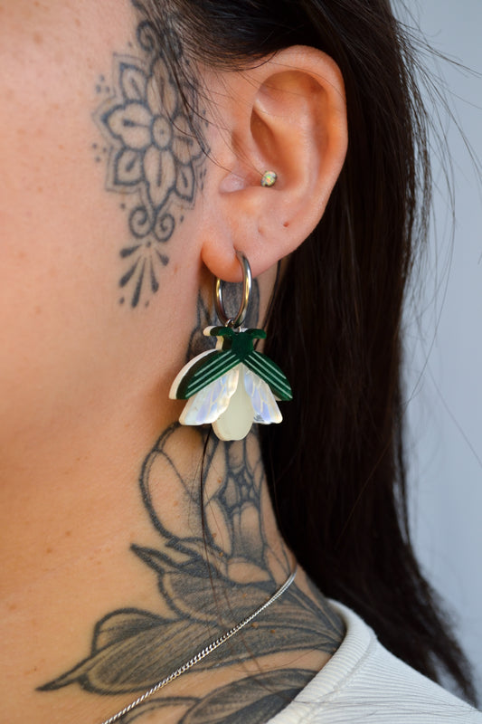 Firefly Glow In The Dark (Gold hoop)