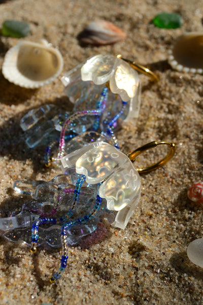 Sea Jelly (Gold Hoop)