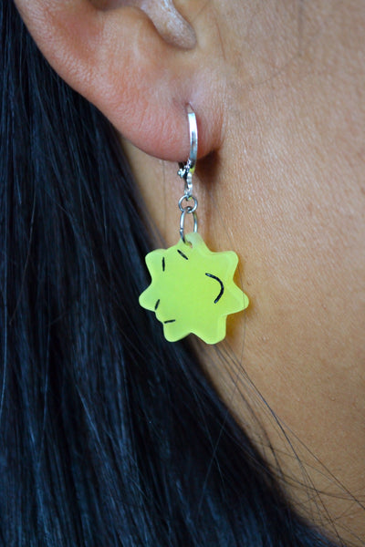 Blue & Yellow Konpeito (Gold Hoop)