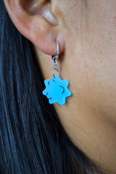 Blue & Yellow Konpeito (Gold Hoop)