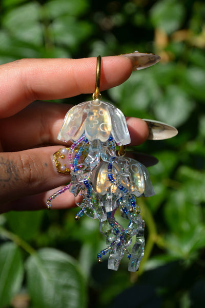 Sea Jelly (Gold Hoop)