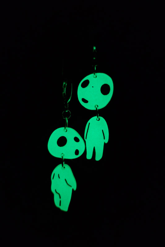 Forest Spirit - Glow In The Dark (Silver Hoop)
