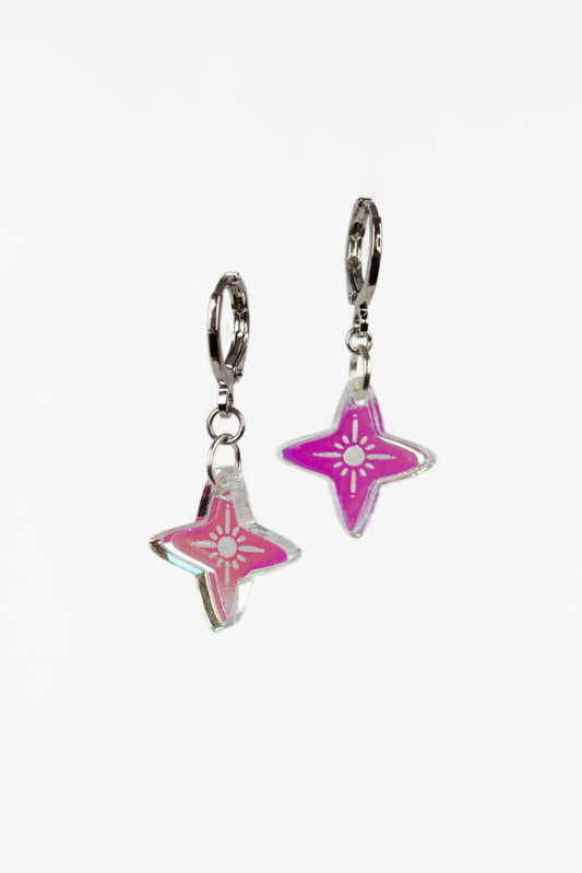 Celestial Iridescent Mini (Gold Hoop)