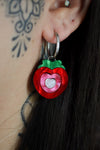 Half Cut Strawberry (Gold Hoop)