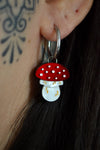 Red Amanita (Silver Hoop)
