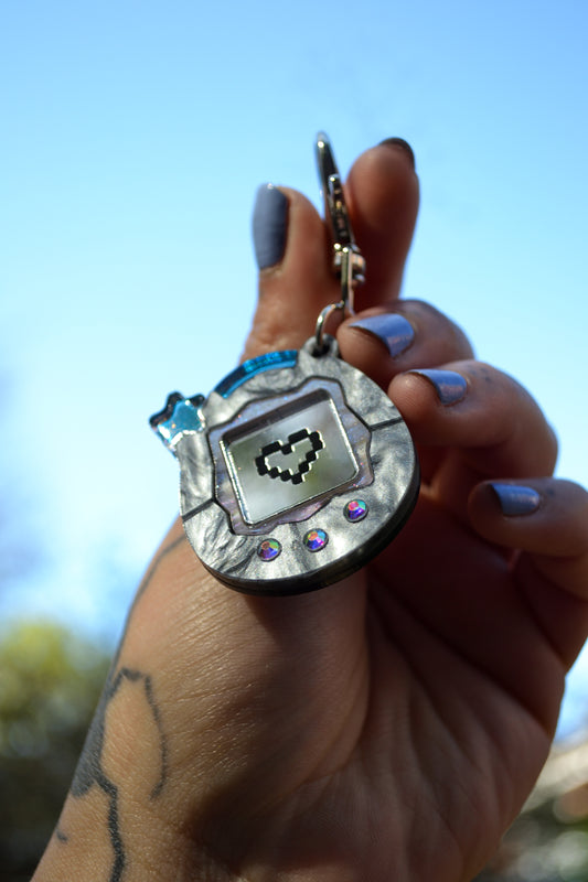Grey Pocket Pal Keyring