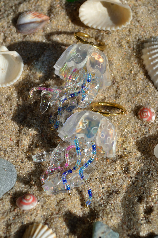Sea Jelly (Gold Hoop)