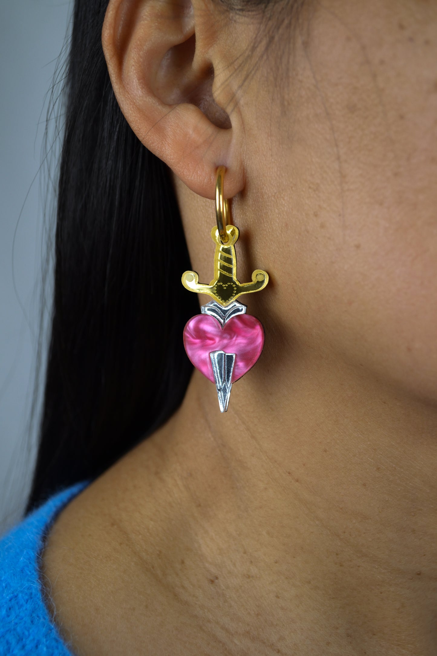 Pink Slayer (Gold Hoop)