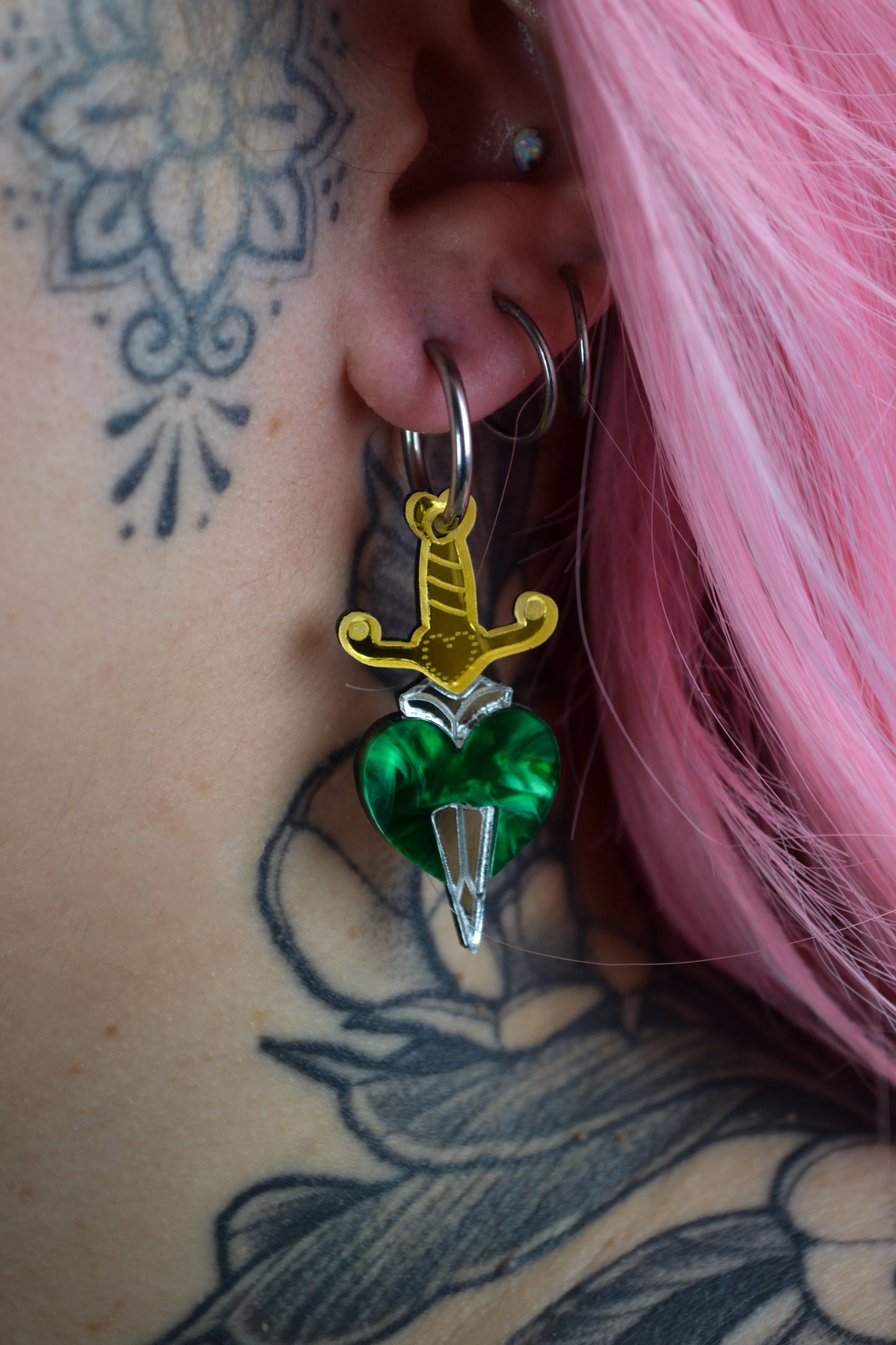 Green Slayer (Silver Hoop)